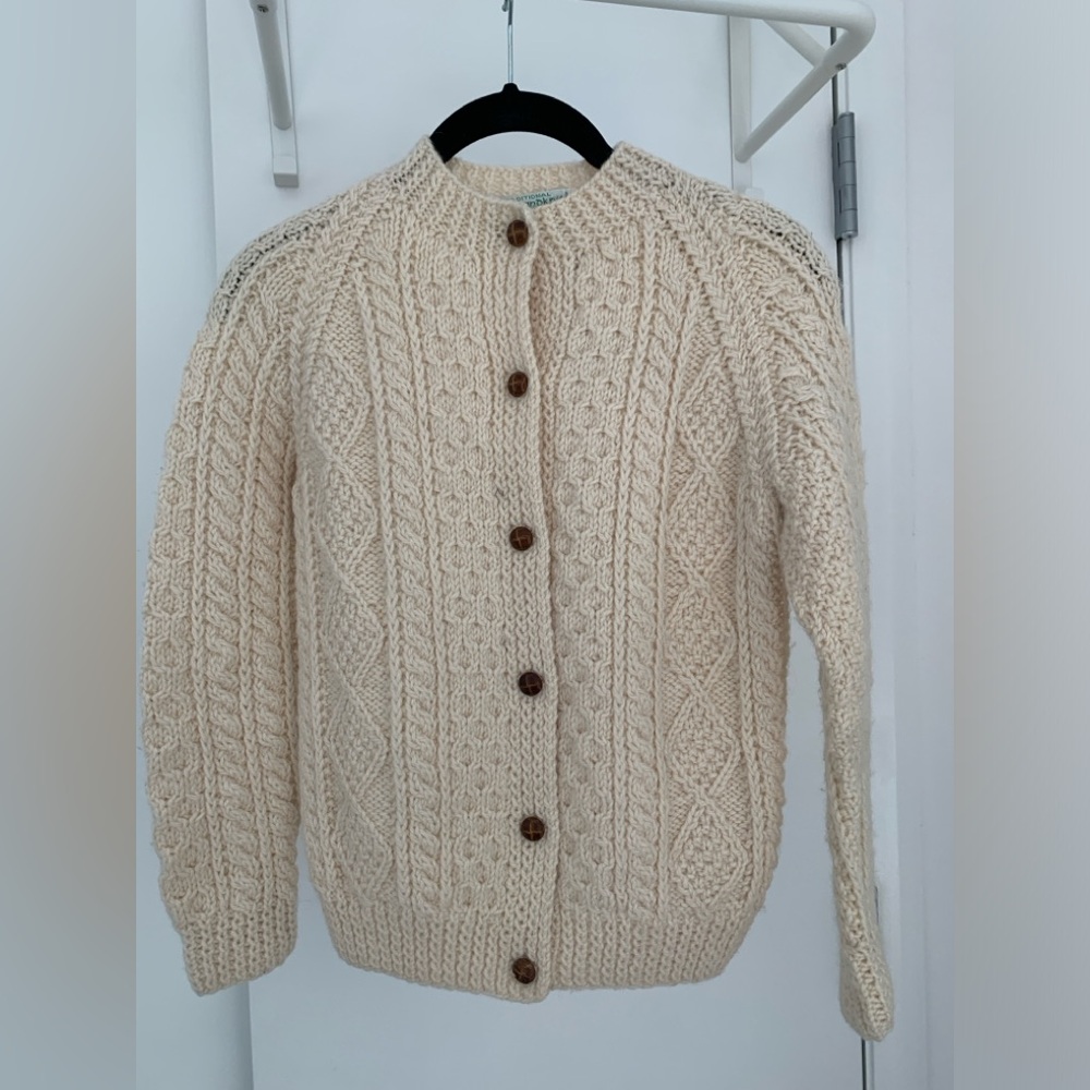 Irish Wool Cardigan by Teresa Cottage